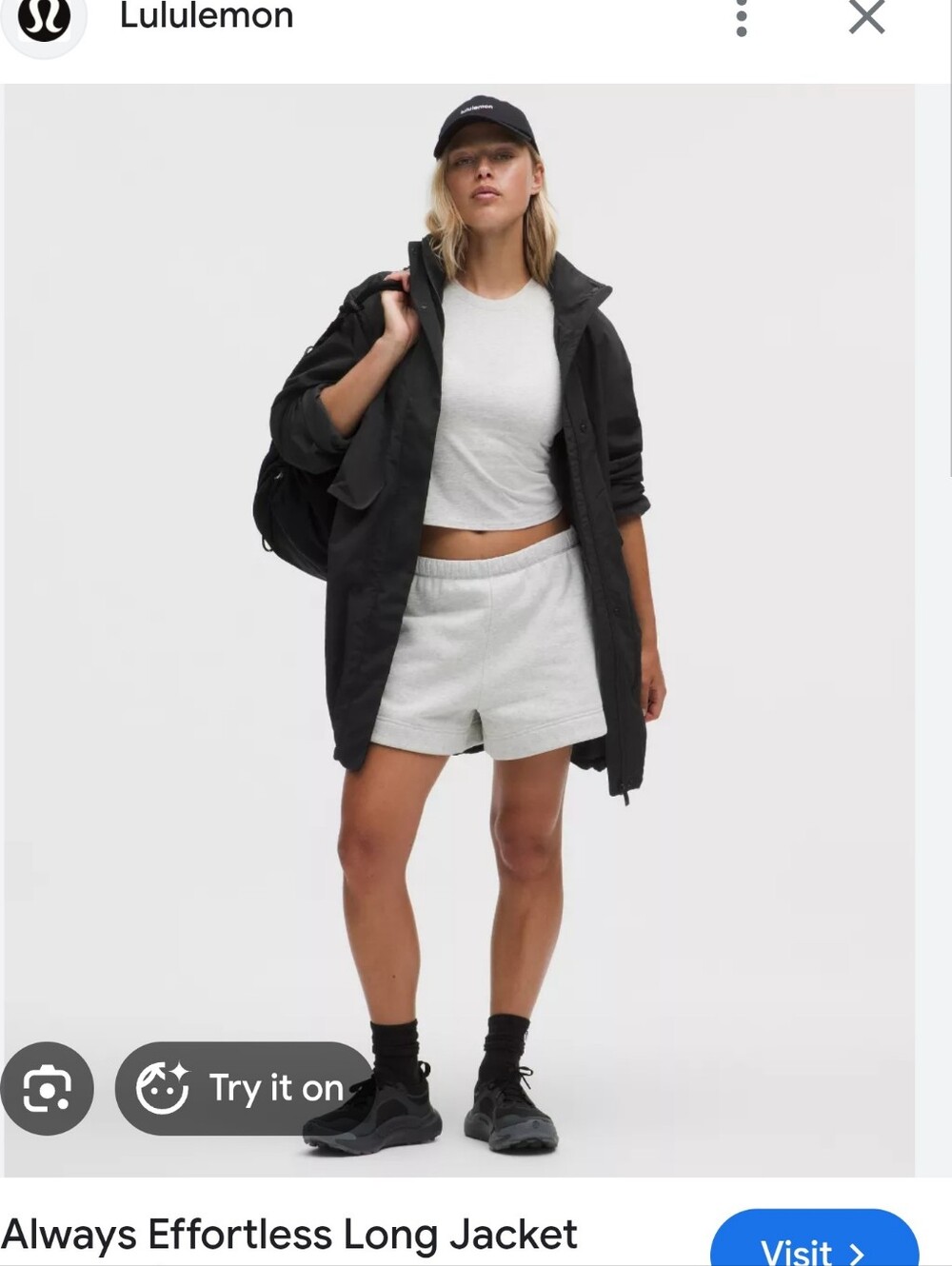 Lululemon Always Effortless Long Jacket - Black Xs